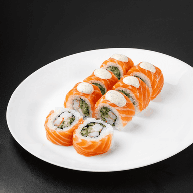 1066. Roll with salmon and truffle aioli